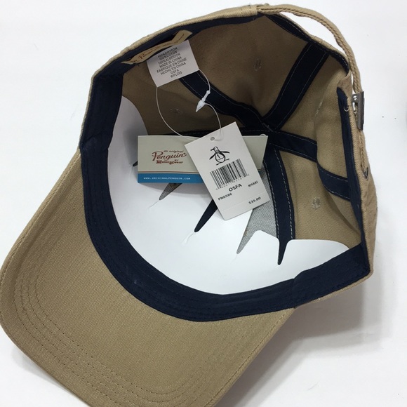 Original Penguin khaki new men’s baseball cap - Picture 3 of 3